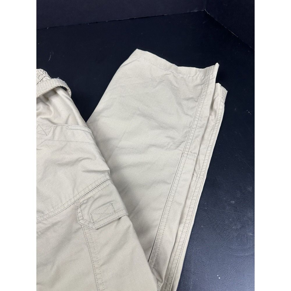5.11 Tactical Pants Cargo TLBLIN-4389-1 Waist 32x27 Brown Beige Womens Youth Men - Picture 3 of 15